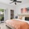 a bedroom with a large bed